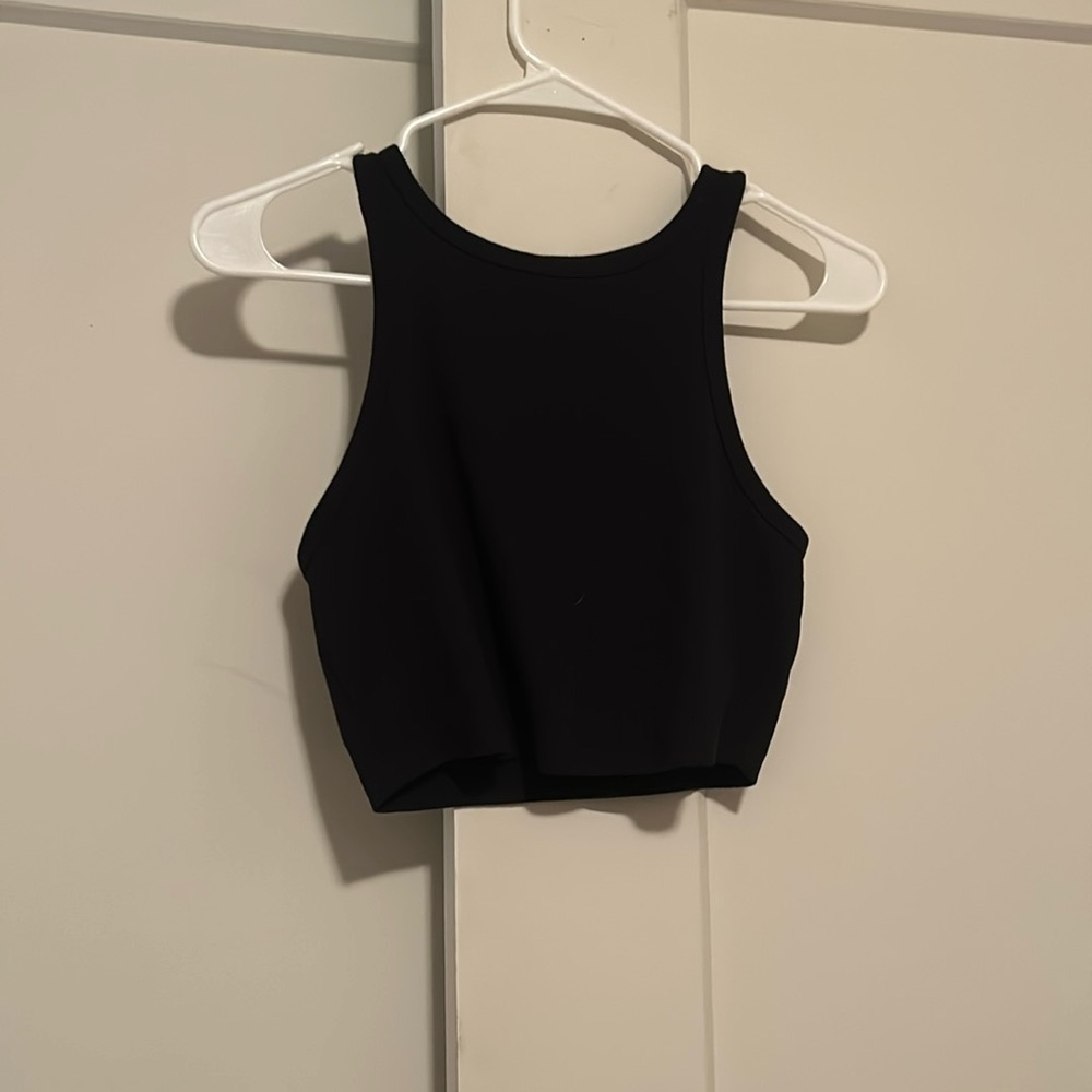 Women’s Target Black Crop tank top.